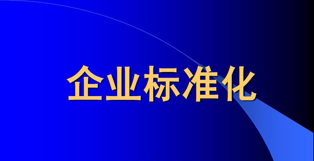 企业标准化的价值、内容、实施方案培训